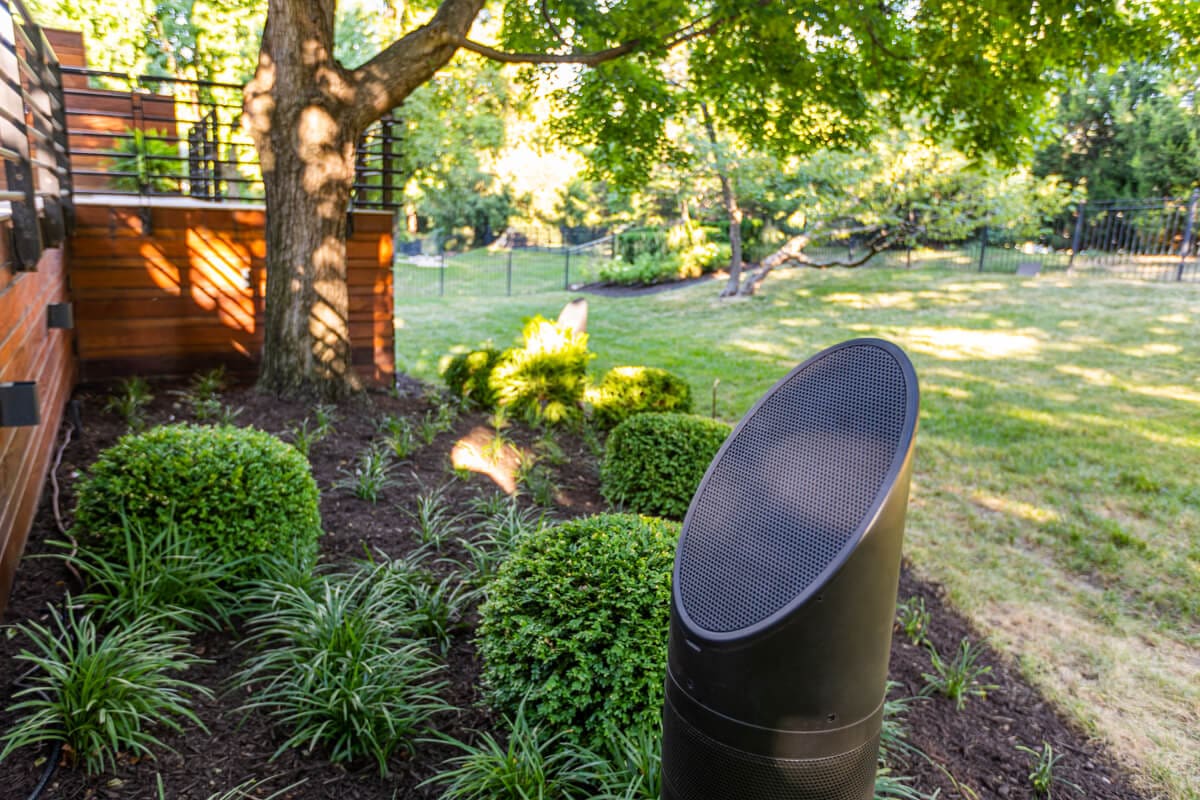 Outdoor speaker installation Kansas City
